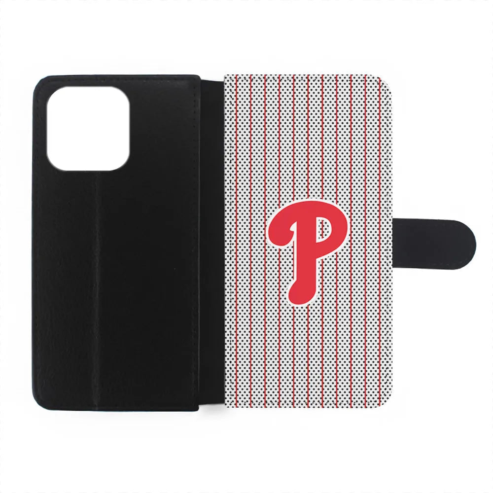 MLB Philadelphia Phillies Team iPhone 13 Pro Max Case-Flip Wallet Case-Xtracase