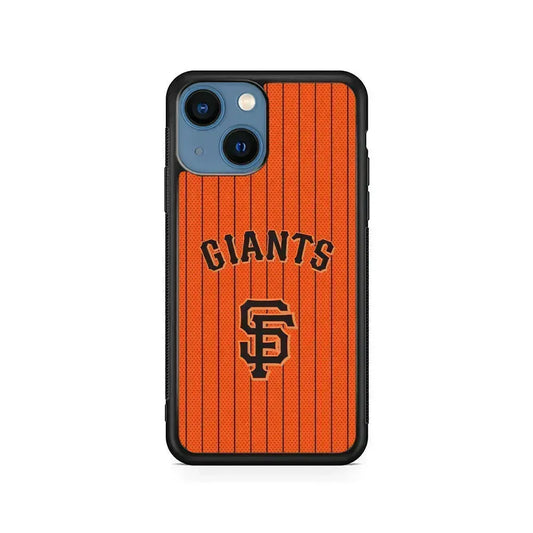 MLB San Francisco Giants Logo iPhone 13 Mini Case-Rubber / Black (2D Case)-Xtracase