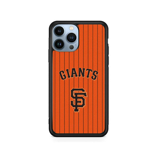 MLB San Francisco Giants Logo iPhone 13 Pro Case-Rubber / Black (2D Case)-Xtracase