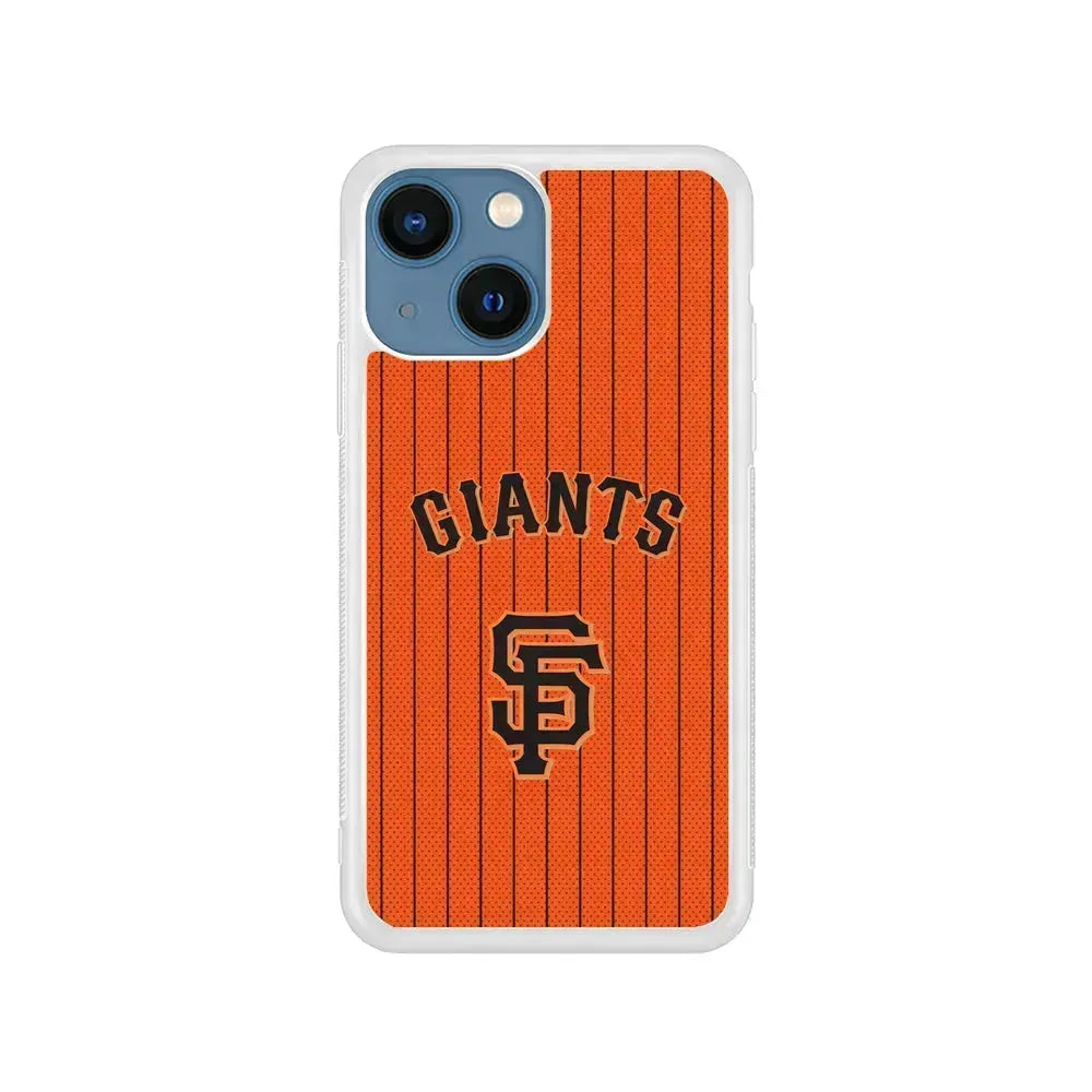 MLB San Francisco Giants Logo iPhone 13 Mini Case-Rubber / White (2D Case)-Xtracase