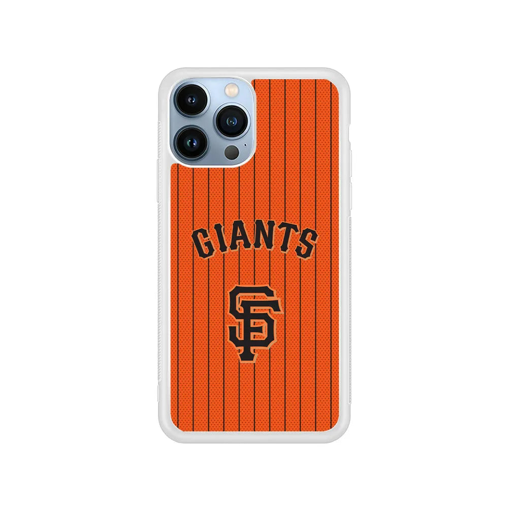 MLB San Francisco Giants Logo iPhone 13 Pro Case-Rubber / White (2D Case)-Xtracase