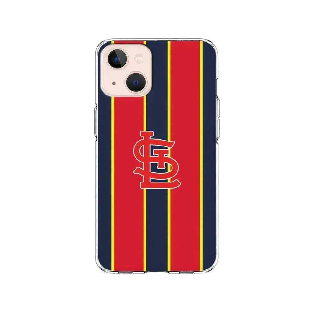 MLB St Louis Cardinals Logo iPhone 13 Mini Case-Clear Soft Case-Xtracase