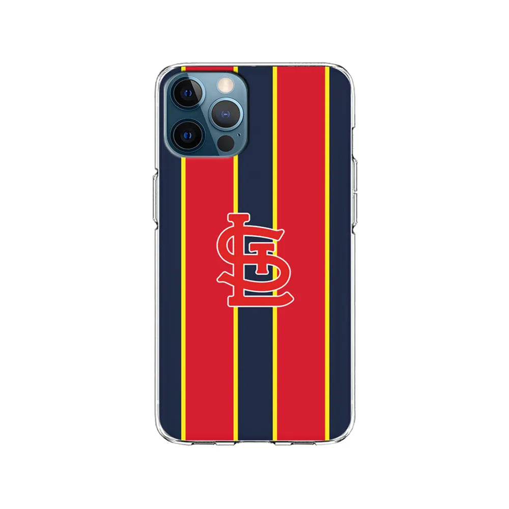 MLB St Louis Cardinals Logo iPhone 13 Pro Case-Clear Soft Case-Xtracase