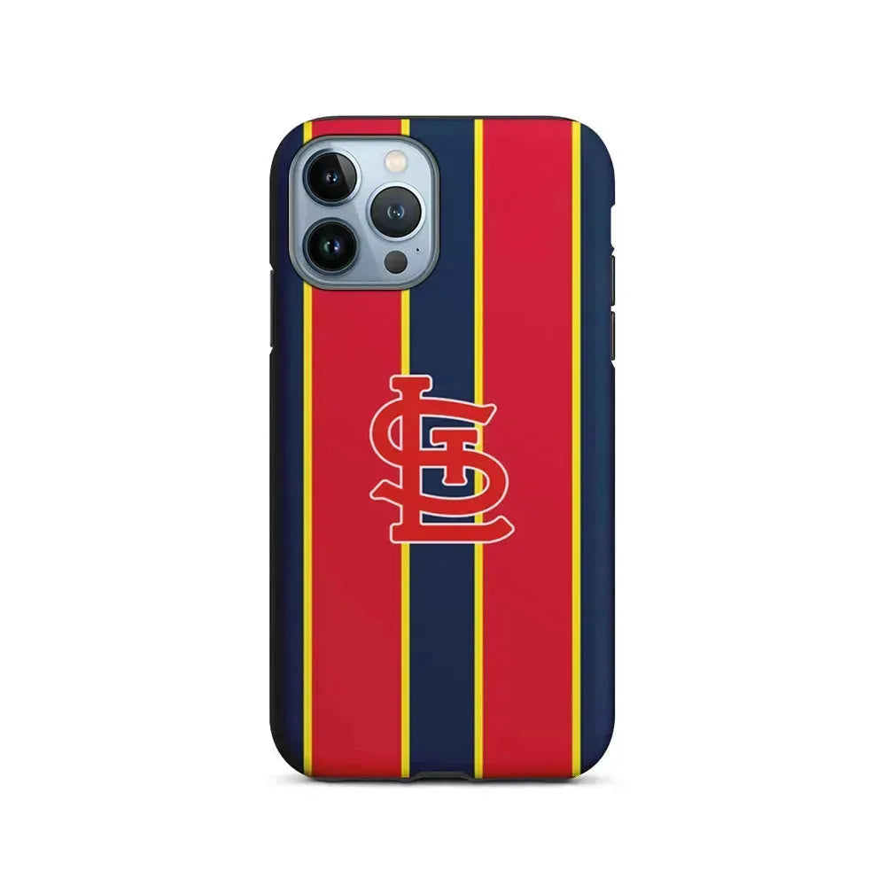 MLB St Louis Cardinals Logo iPhone 15 Pro Max Case-2 in 1 Tough Case-Xtracase