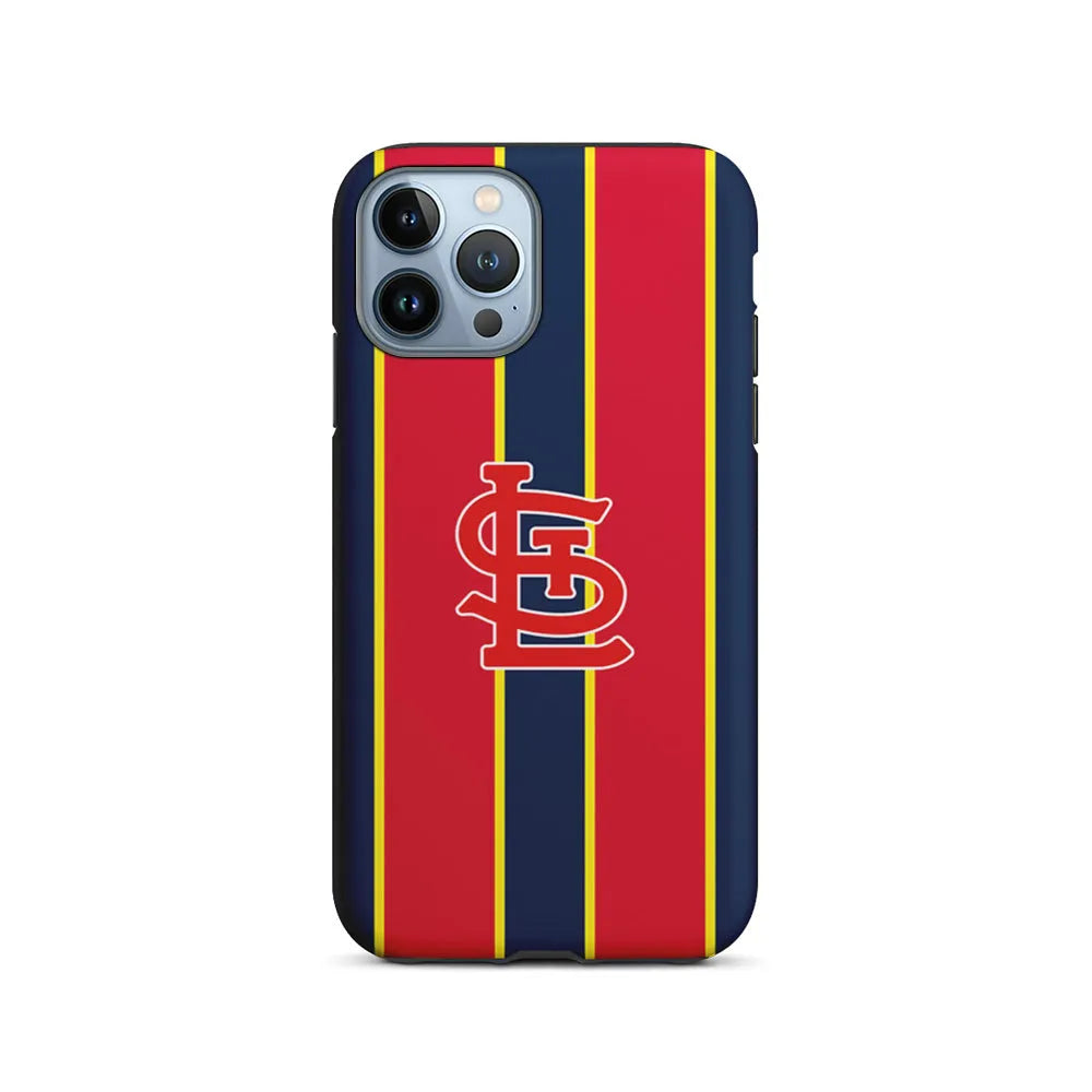 MLB St Louis Cardinals Logo iPhone 13 Pro Case-2 in 1 Tough Case-Xtracase