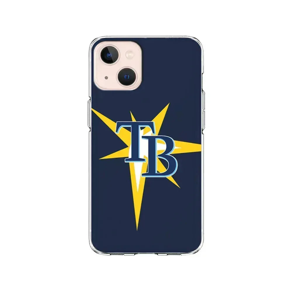 MLB Tampa Bay Rays Team iPhone 13 Mini Case-Clear Soft Case-Xtracase