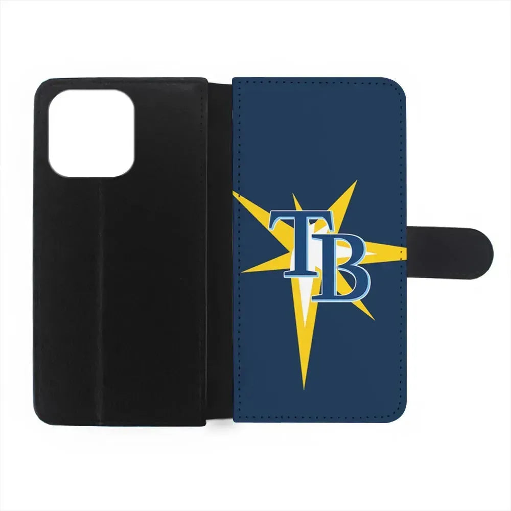 MLB Tampa Bay Rays Team iPhone 15 Pro Max Case-Flip Wallet Case-Xtracase