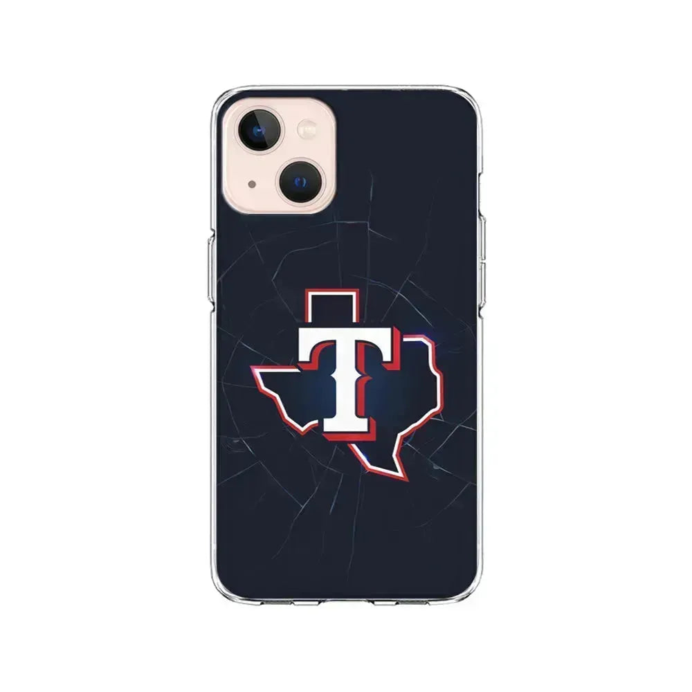 MLB Texas Rangers Team iPhone 13 Mini Case-Clear Soft Case-Xtracase
