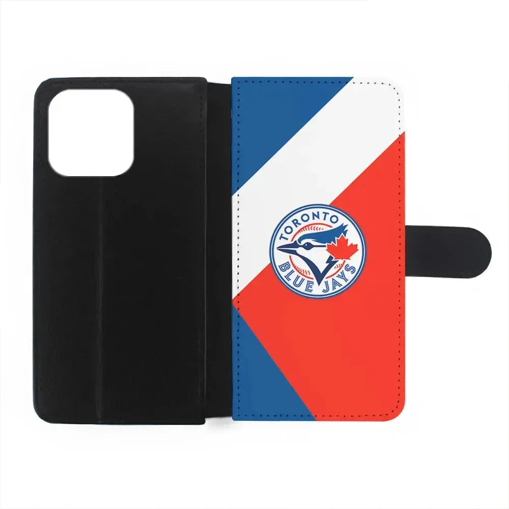 MLB Toronto Blue Jays Logo iPhone 15 Pro Max Case-Flip Wallet Case-Xtracase