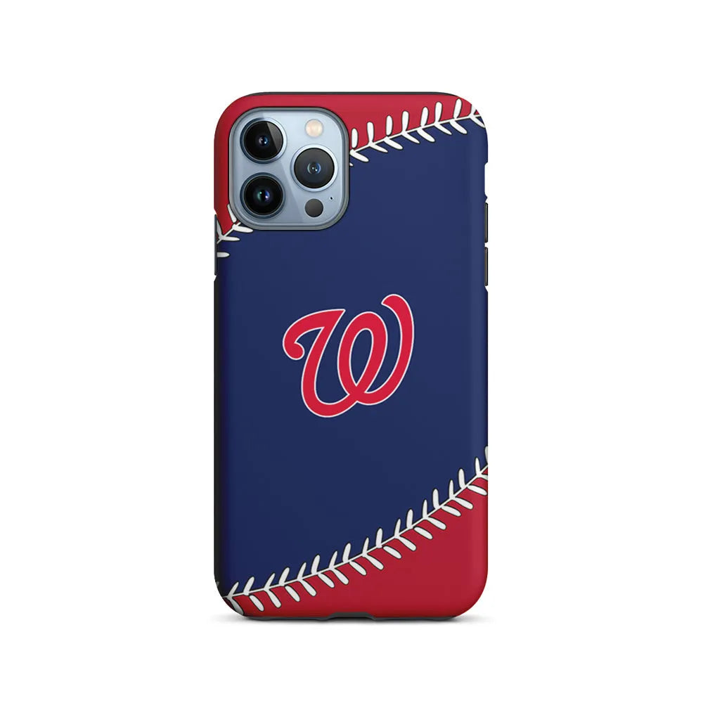 MLB Washington Nationals Logo iPhone 13 Pro Case-2 in 1 Tough Case-Xtracase