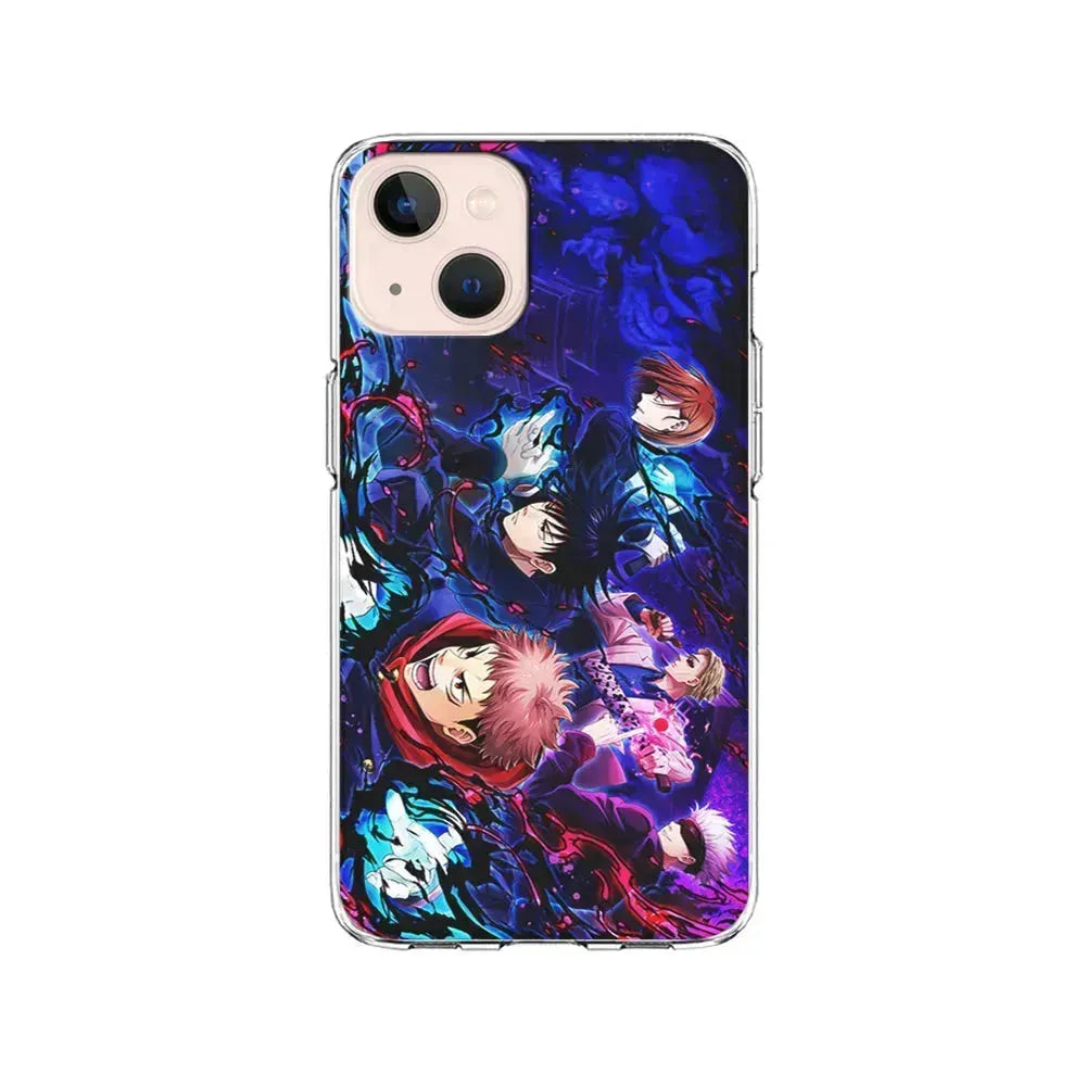 Main Characters of Jujutsu Kaisen iPhone 13 Mini Case-Clear Soft Case-Xtracase