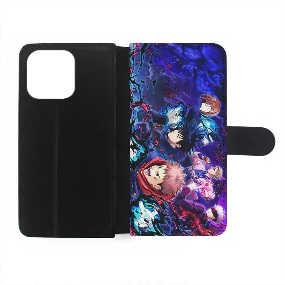 Main Characters of Jujutsu Kaisen iPhone 13 Mini Case-Flip Wallet Case-Xtracase