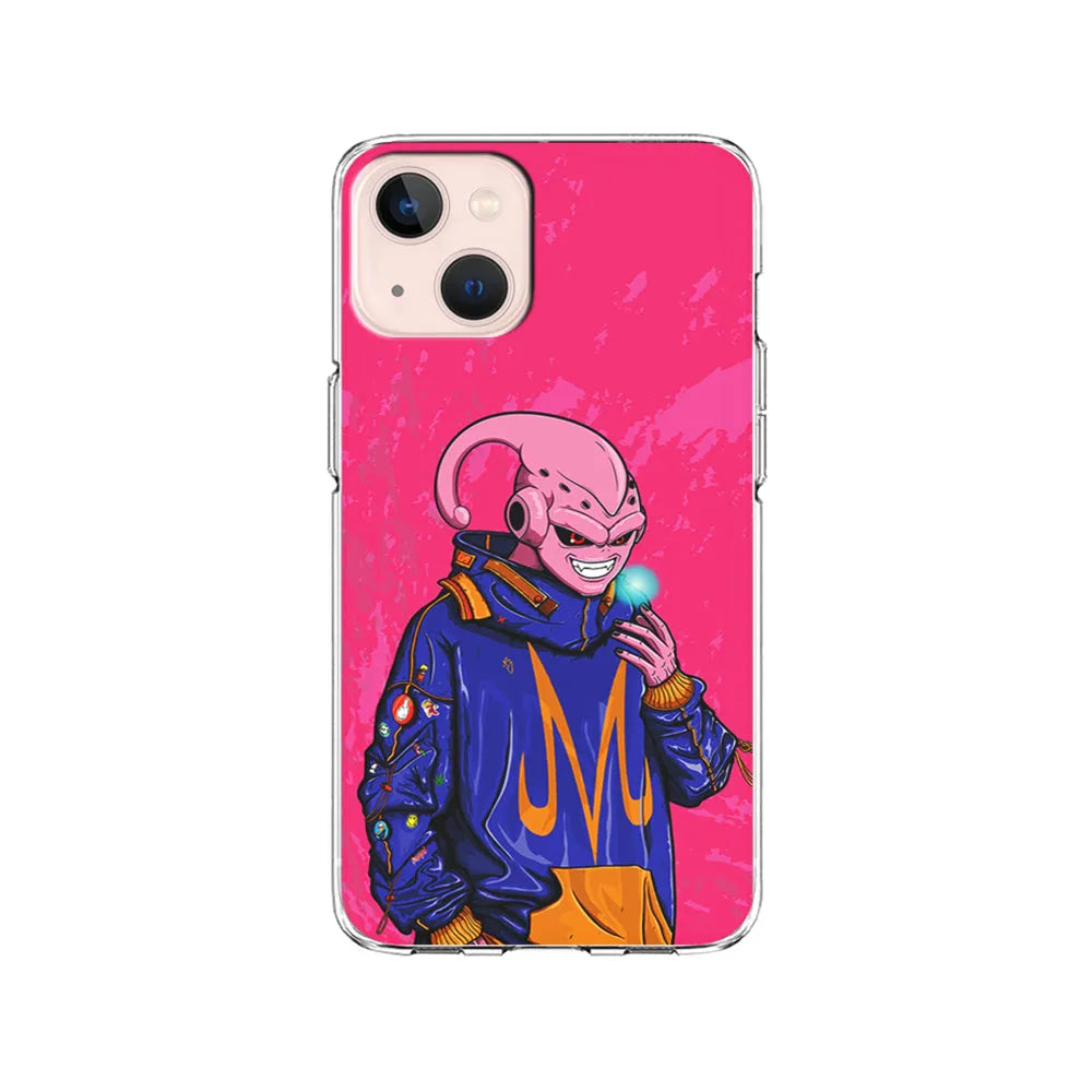Majin Buu Dragon Ball Z Jacket iPhone 14 Plus Case-Clear Soft Case-Xtracase