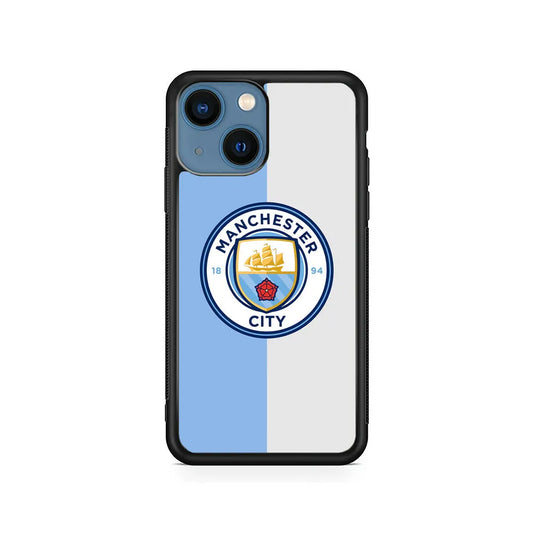 Manchester City Colour Of Pride iPhone 15 Case-Rubber / Black (2D Case)-Xtracase