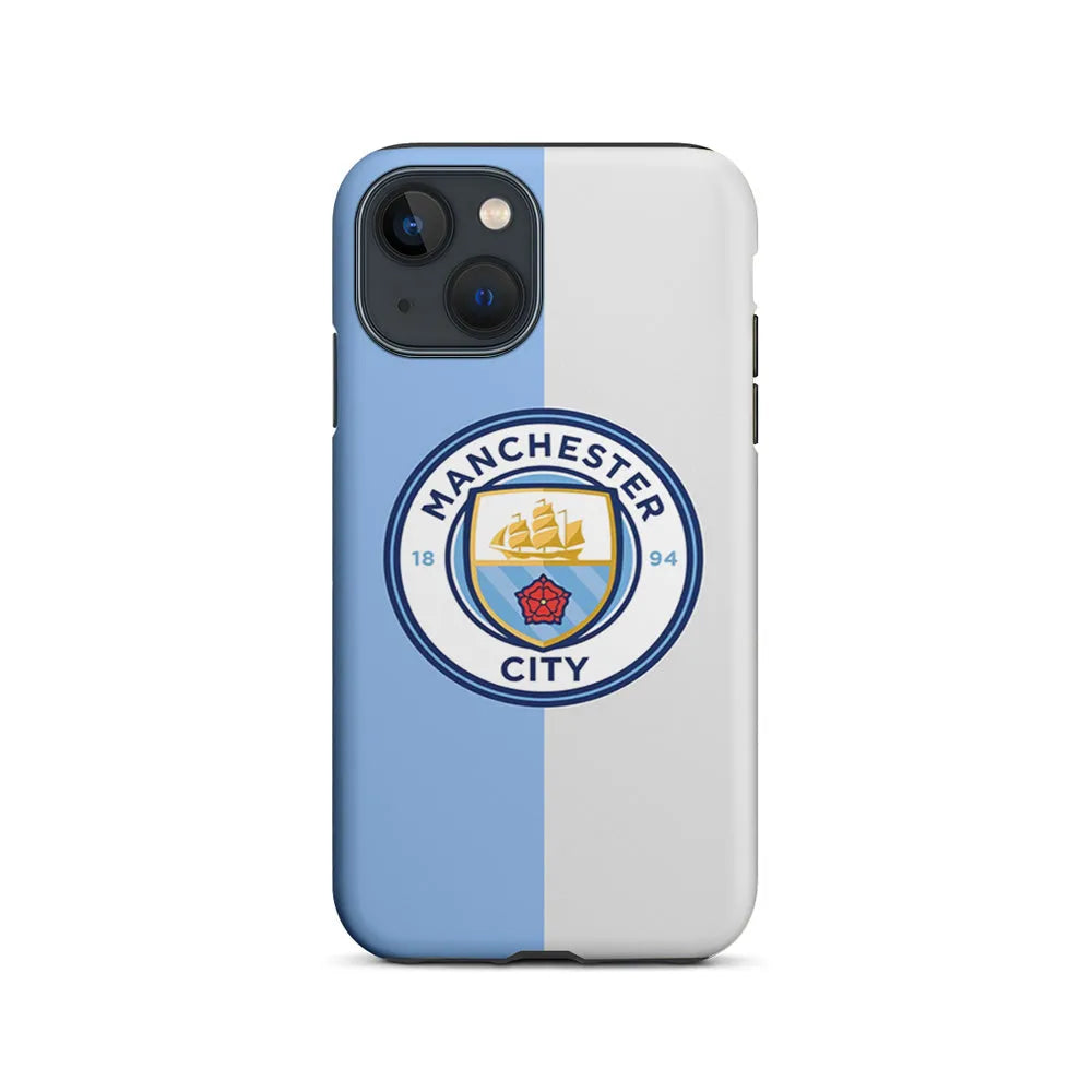 Manchester City Colour Of Pride iPhone 14 Plus Case-2 in 1 Tough Case-Xtracase