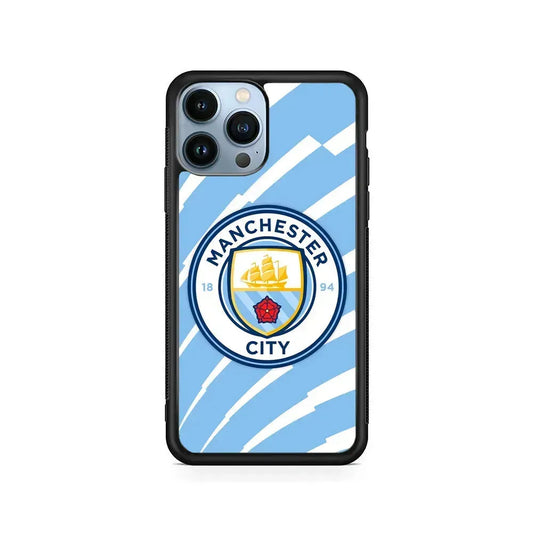 Manchester City EPL iPhone 15 Pro Max Case-Rubber / Black (2D Case)-Xtracase