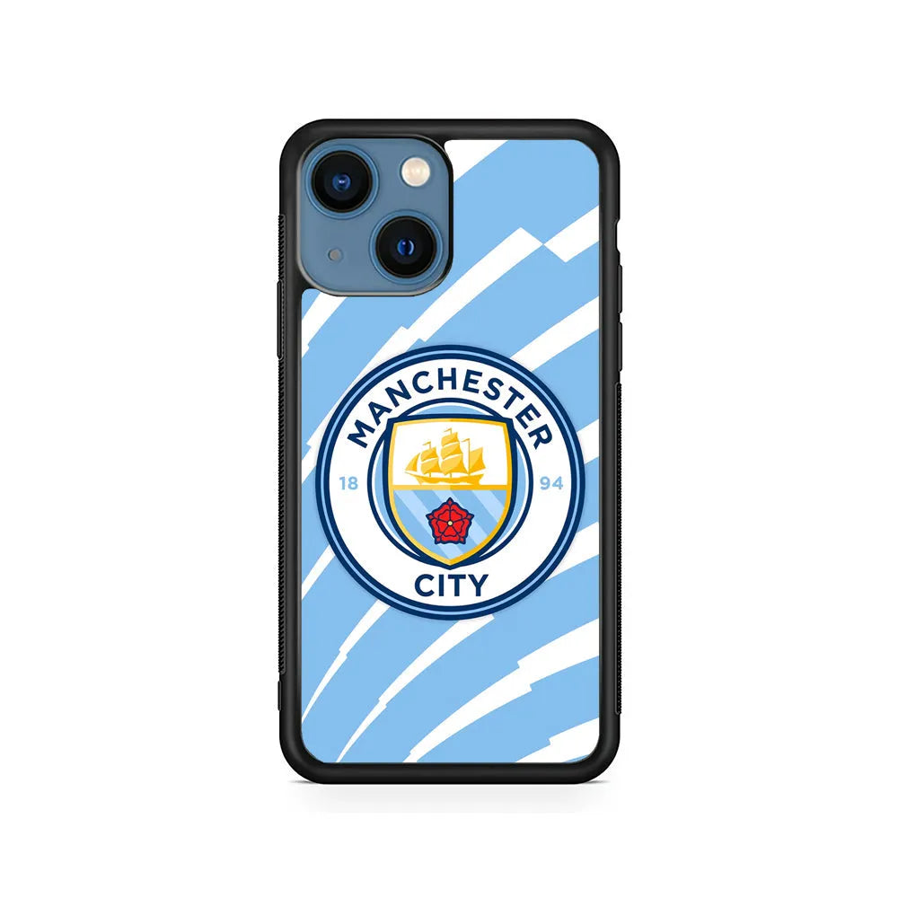 Manchester City EPL iPhone 15 Case-Rubber / Black (2D Case)-Xtracase