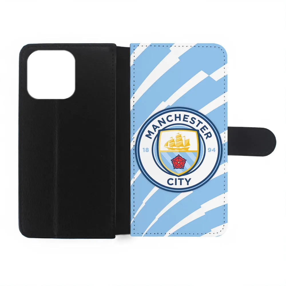 Manchester City EPL iPhone 15 Case-Flip Wallet Case-Xtracase