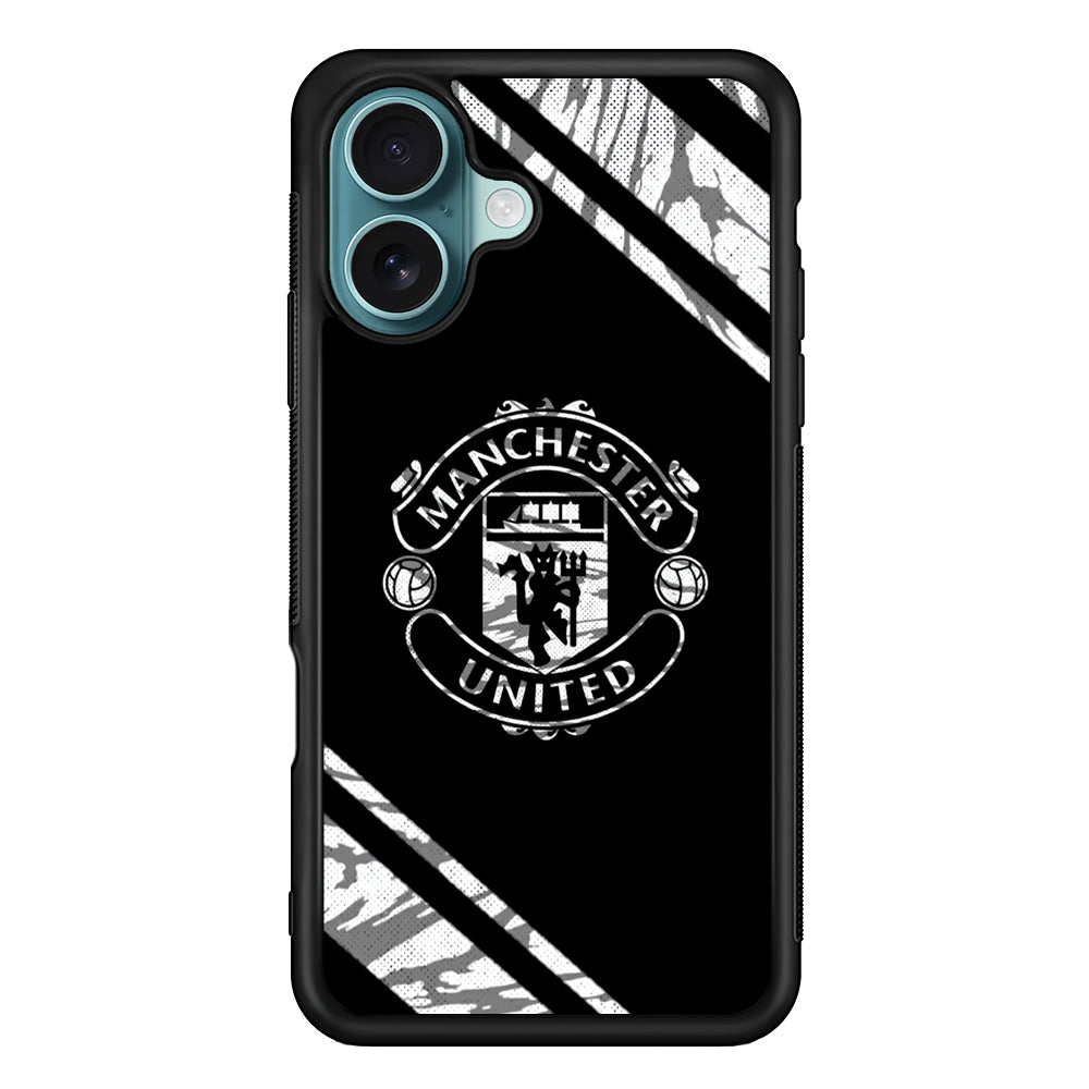 Manchester United Black Emblem iPhone 16 Case - Xtracase