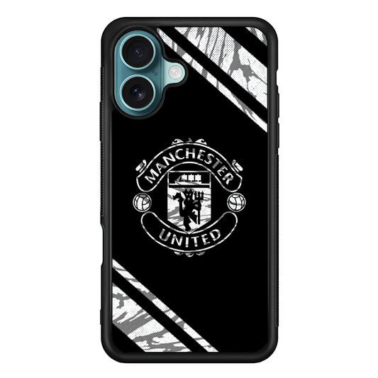 Manchester United Black Emblem iPhone 16 Case - Xtracase