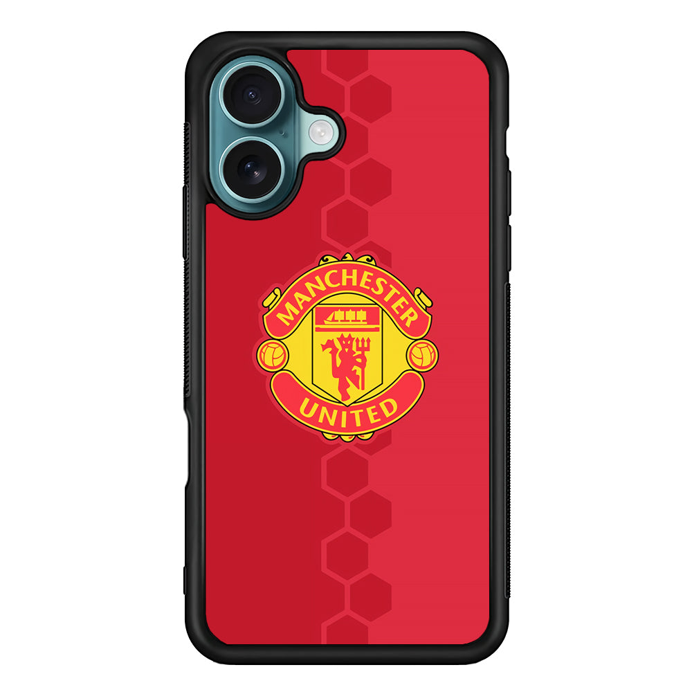 Manchester United Red Emblem iPhone 16 Plus Case - Xtracase