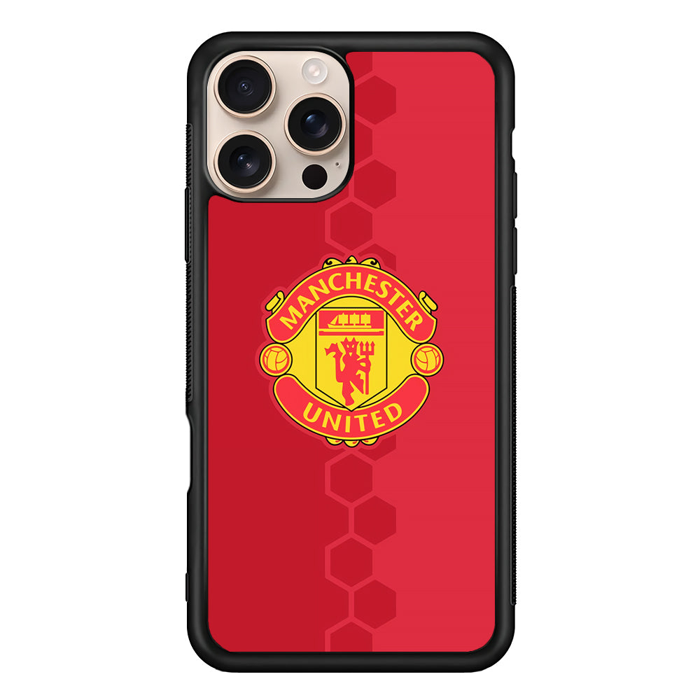 Manchester United Red Emblem iPhone 16 Pro Max Case - iPhone 16 Pro Max