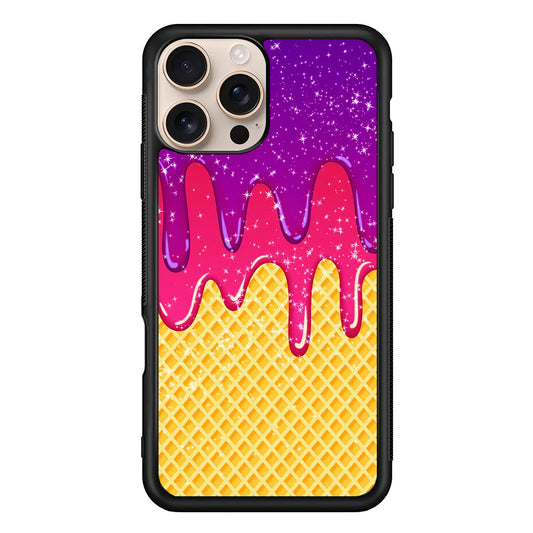 Melted Ice Cream and A Waffle iPhone 16 Pro Max Case - iPhone 16 Pro Max
