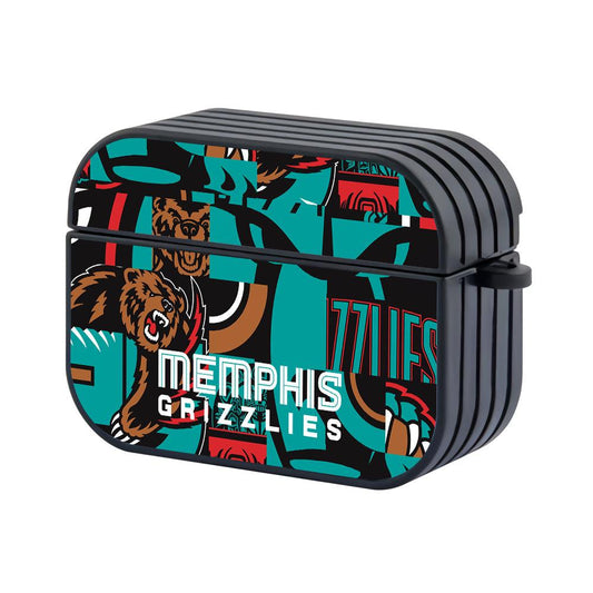 Memphis Grizzlies NBA The Bear Scream Art Mode Hard Plastic Case Cover For Apple Airpods Pro 3-Xtracase