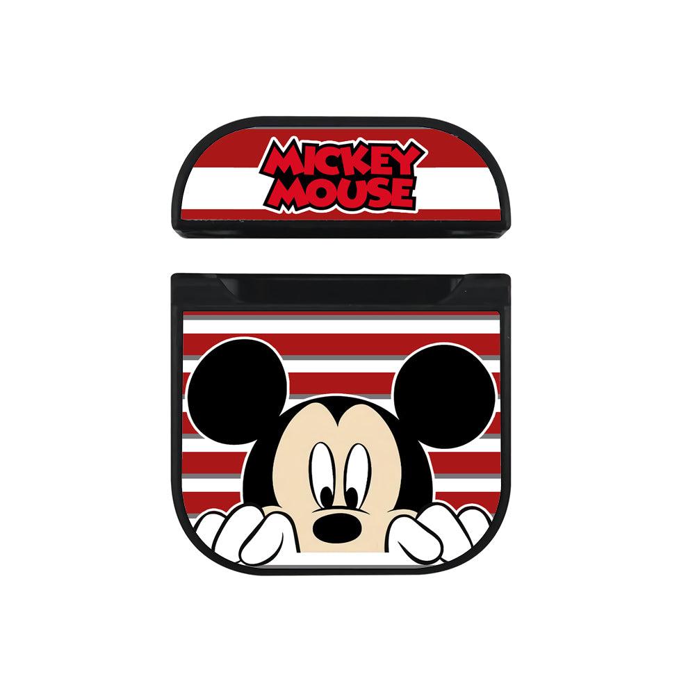 Mickey Mouse Checking Day Hard Plastic Case Cover For Apple Airpods-Xtracase