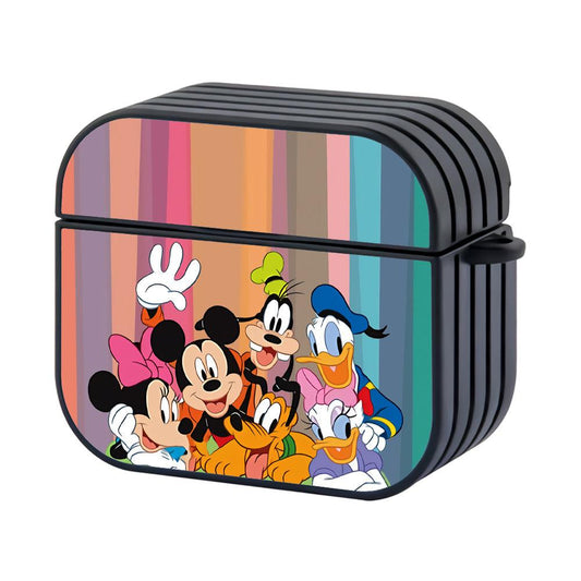 Mickey Mouse Family Photoshot Hard Plastic Case Cover For Apple Airpods 4-Xtracase