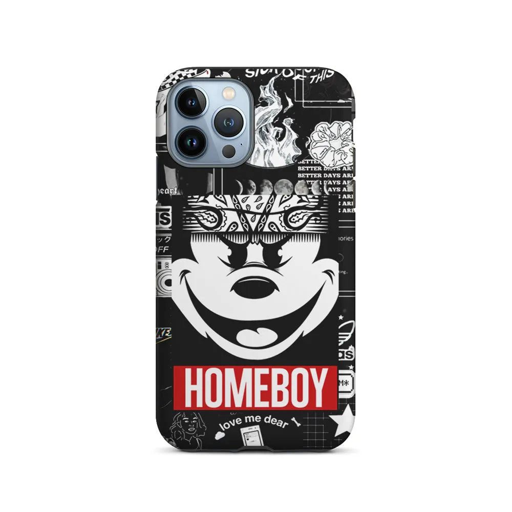 Mickey Mouse Homeboy iPhone 13 Pro Case-2 in 1 Tough Case-Xtracase