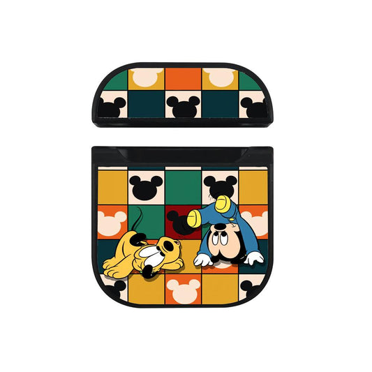 Mickey Mouse Kids Exercise Hard Plastic Case Cover For Apple Airpods-Xtracase