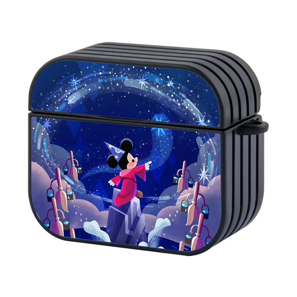 Mickey Mouse Magic Comes in the Night Hard Plastic Case Cover For Apple Airpods 3-Xtracase