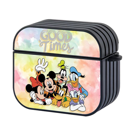 Mickey Time with Disney Family Hard Plastic Case Cover For Apple Airpods 4-Xtracase
