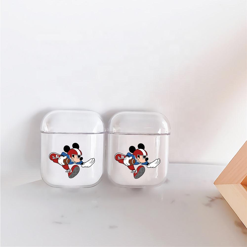 Mickey Mouse Football Player Protective Clear Case Cover For Apple Airpods-Xtracase