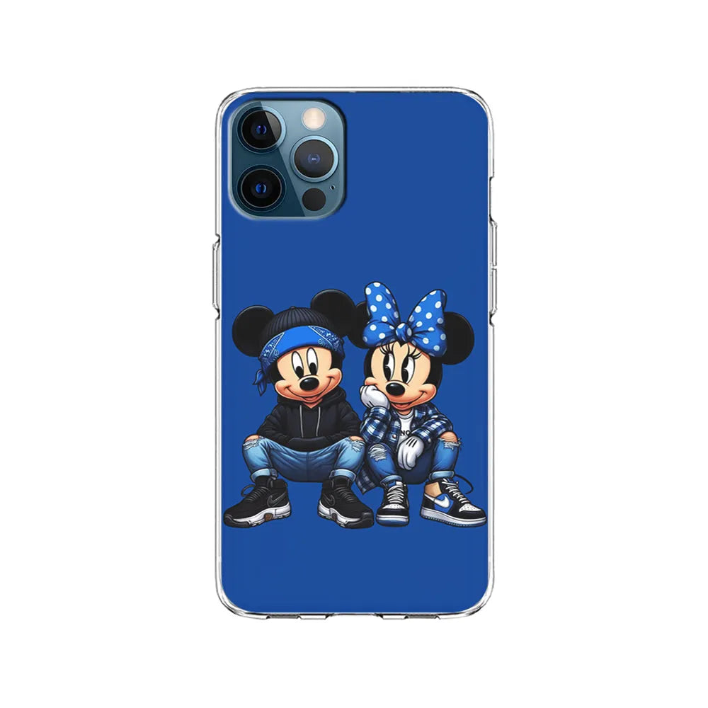 Mickey and Minnie Style iPhone 13 Pro Case-Clear Soft Case-Xtracase