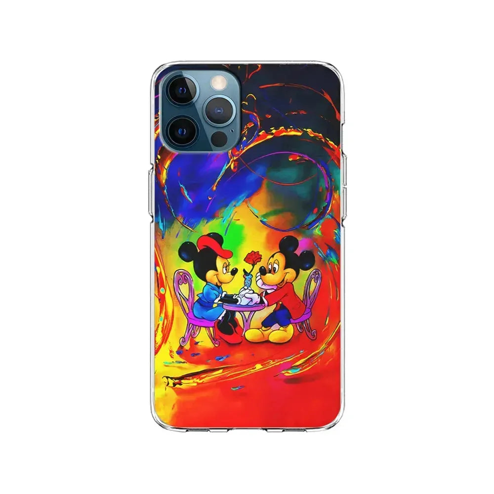 Mickey and Minnie Valentines Day iPhone 15 Pro Max Case-Clear Soft Case-Xtracase