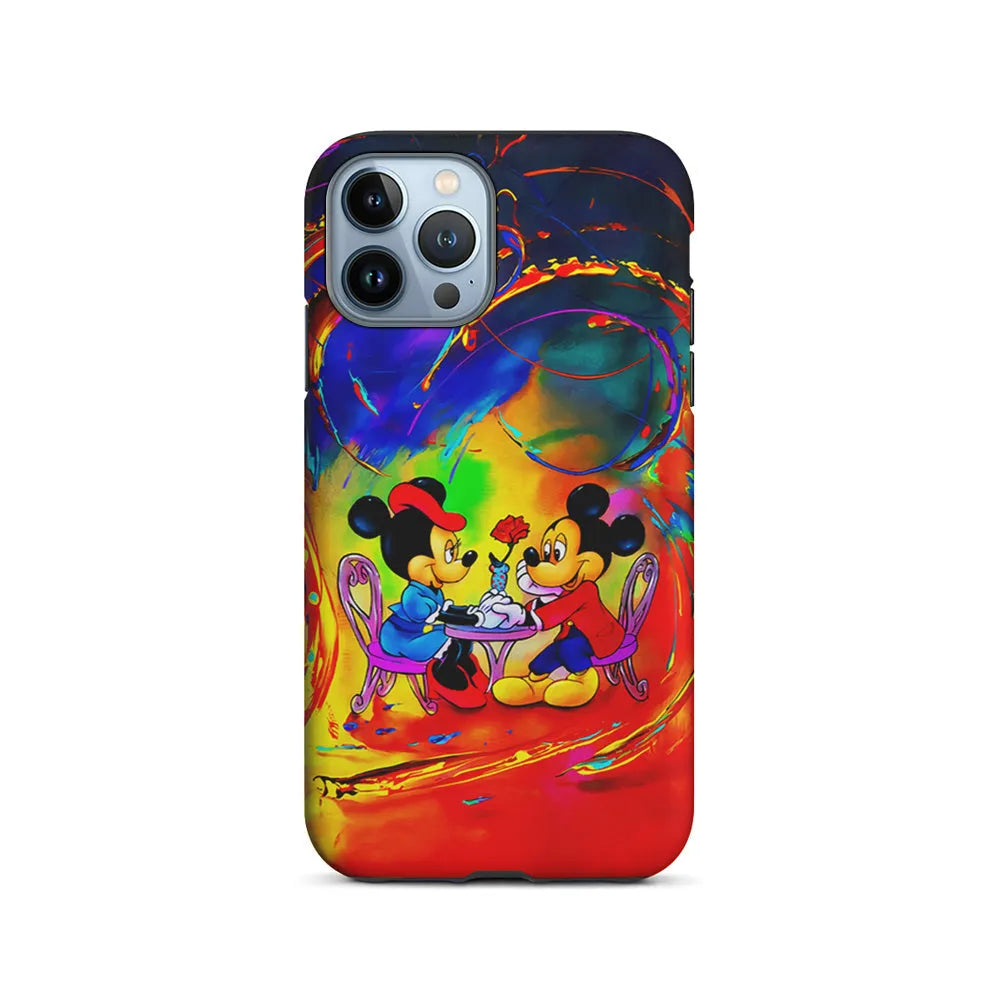 Mickey and Minnie Valentines Day iPhone 13 Pro Case-2 in 1 Tough Case-Xtracase