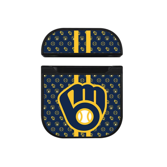 Milwaukee Brewers Firm Grip Hard Plastic Case Cover For Apple Airpods-Xtracase
