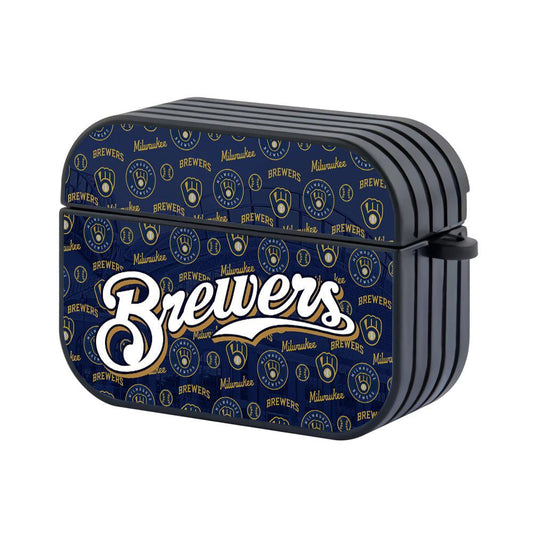 Milwaukee Brewers Stadium Silhouette Hard Plastic Case Cover For Apple Airpods Pro 2-Xtracase