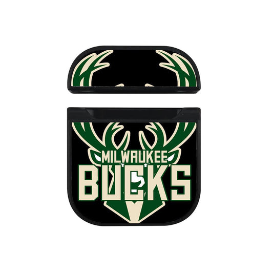 Milwaukee Bucks Bold Emblem Hard Plastic Case Cover For Apple Airpods-Xtracase