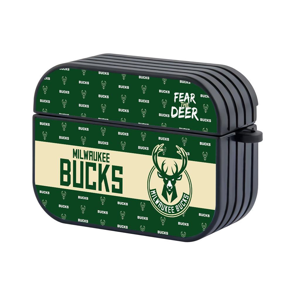 Milwaukee Bucks Luxury Banner Hard Plastic Case Cover For Apple Airpods Pro 3-Xtracase