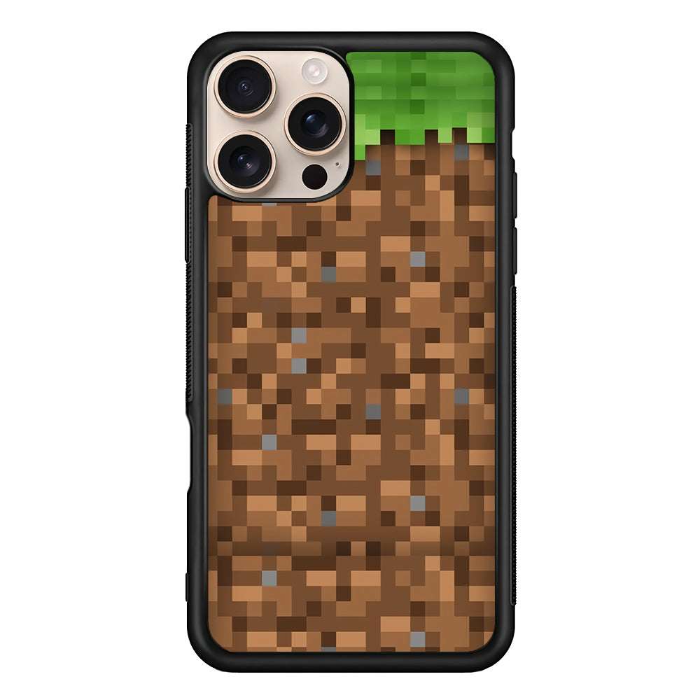Minicraft Block Pixel iPhone 16 Pro Max Case - iPhone 16 Pro Max