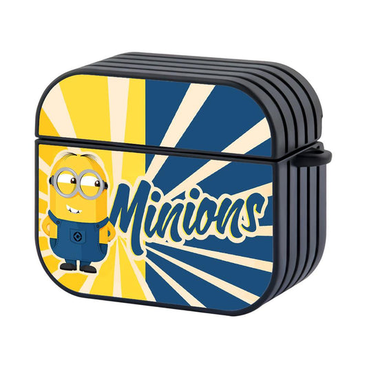 Minions Faint Smile Hard Plastic Case Cover For Apple Airpods 4-Xtracase