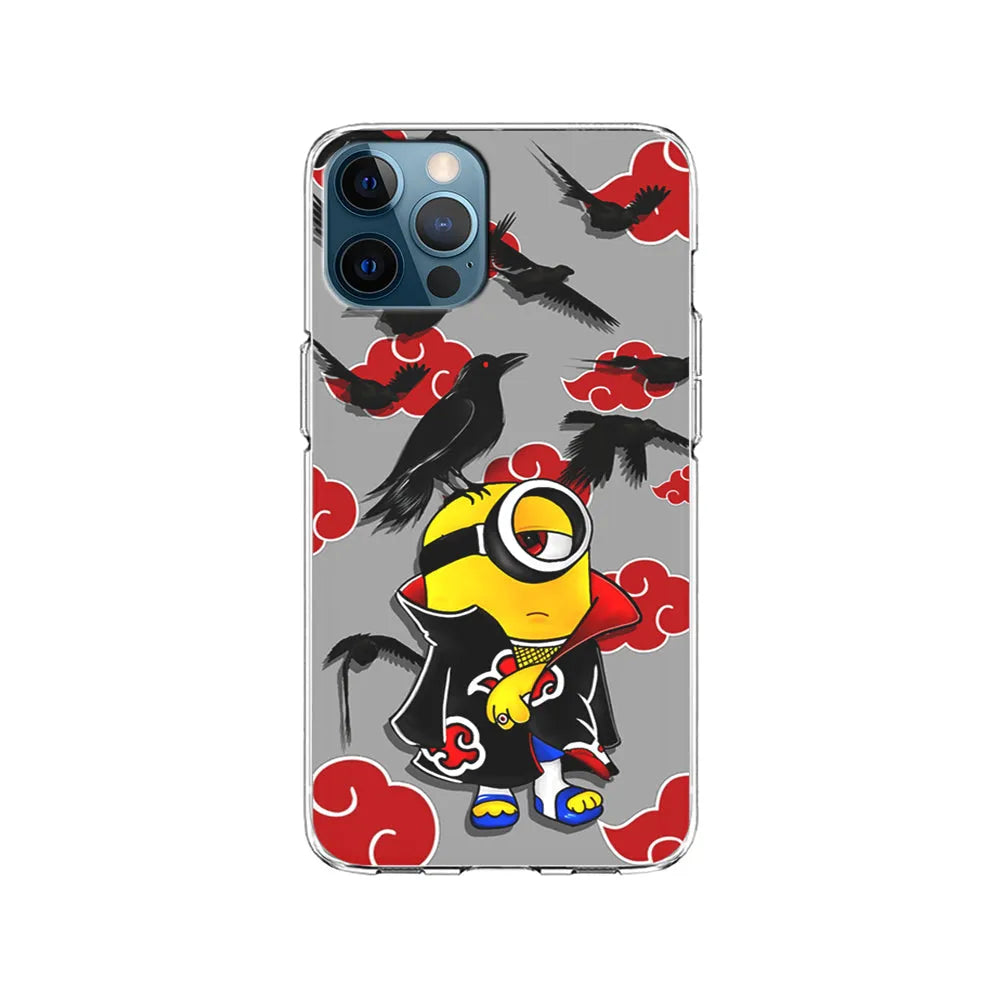 Minions Itachi Mode On iPhone 13 Pro Case-Clear Soft Case-Xtracase