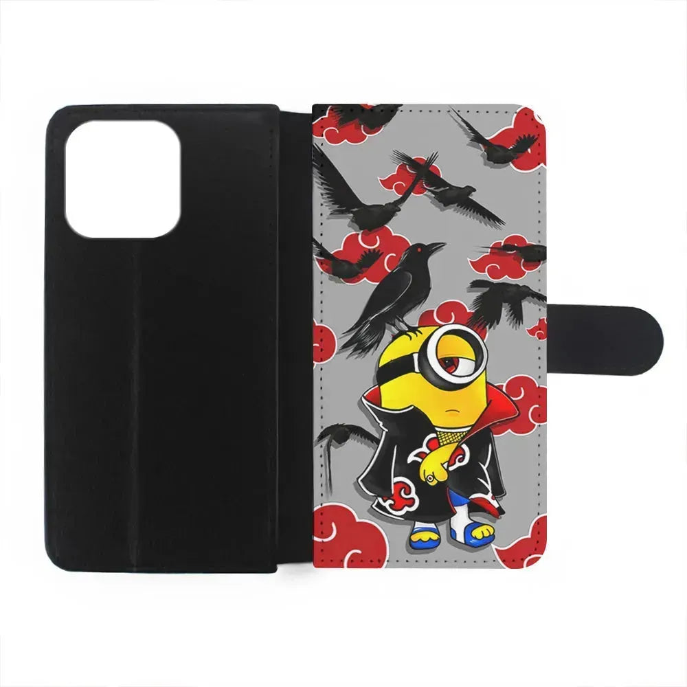 Minions Itachi Mode On iPhone 15 Pro Max Case-Flip Wallet Case-Xtracase