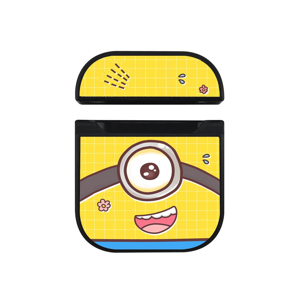 Minions Smile from Stuart Hard Plastic Case Cover For Apple Airpods-Xtracase