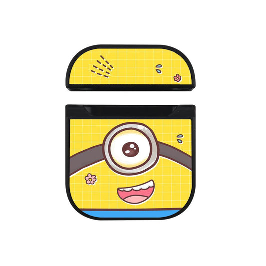 Minions Smile from Stuart Hard Plastic Case Cover For Apple Airpods-Xtracase