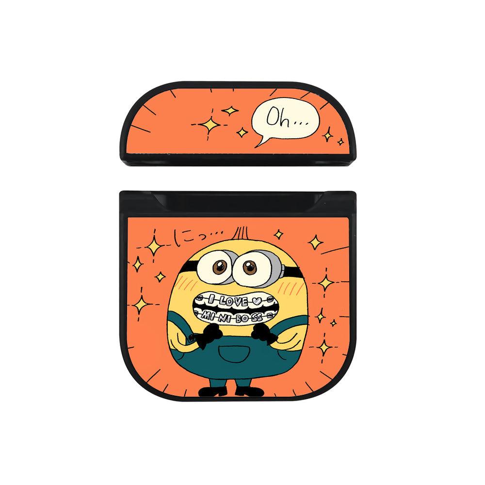 Minions The Miniboss Hard Plastic Case Cover For Apple Airpods-Xtracase