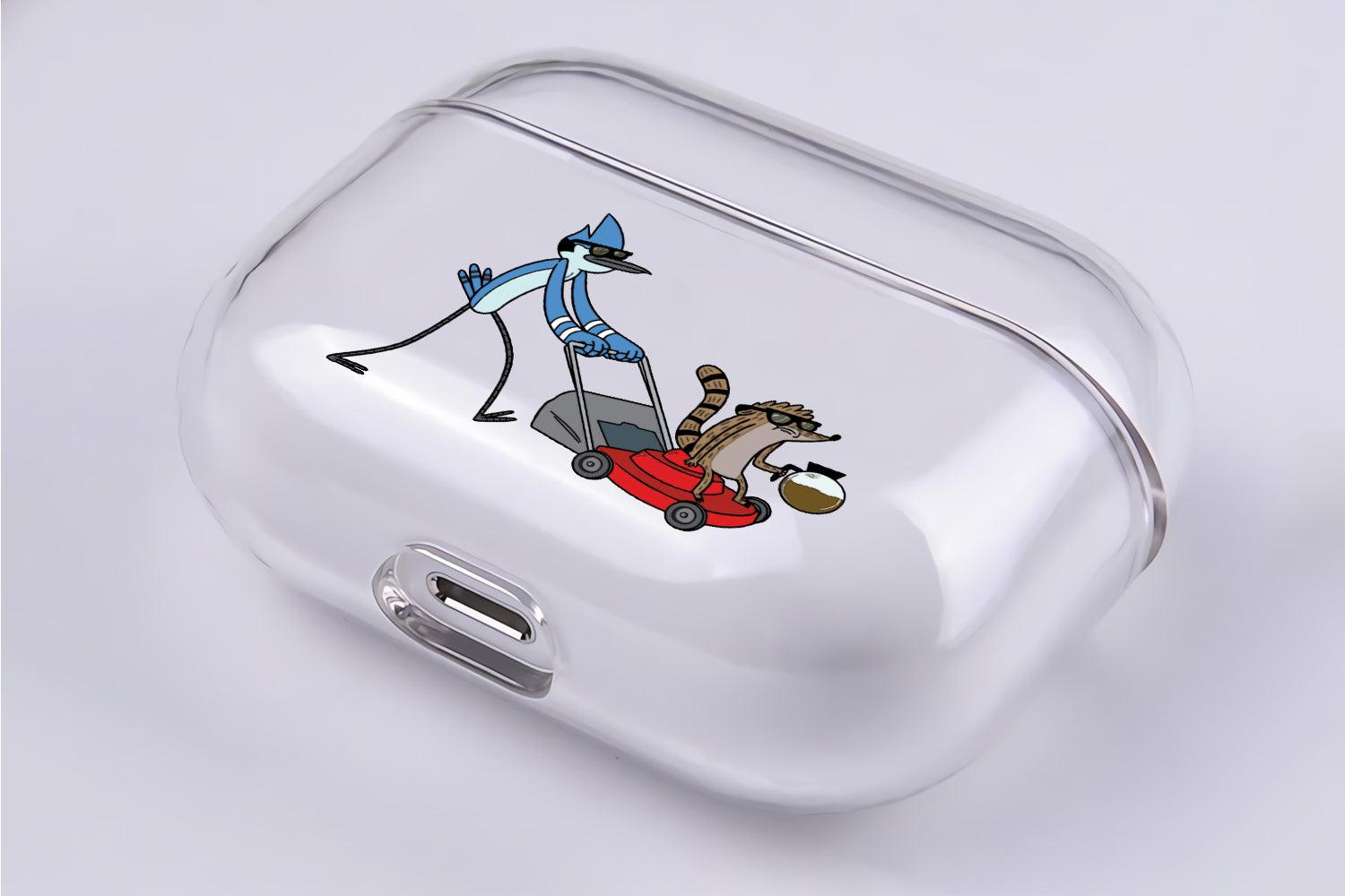 Mordecai and Rigby Apple Airpod Pro 2 Clear Case-Xtracase